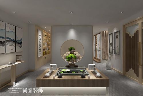 深圳寶安中式風格茶藝體驗館裝修設計
