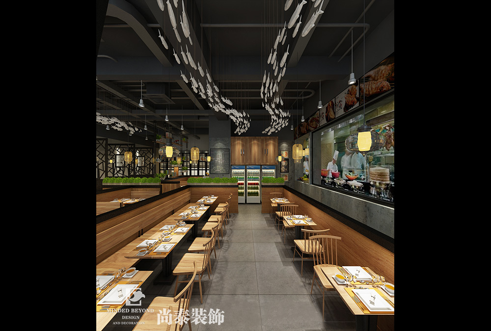 深圳烤魚(yú)餐廳裝修設(shè)計(jì)