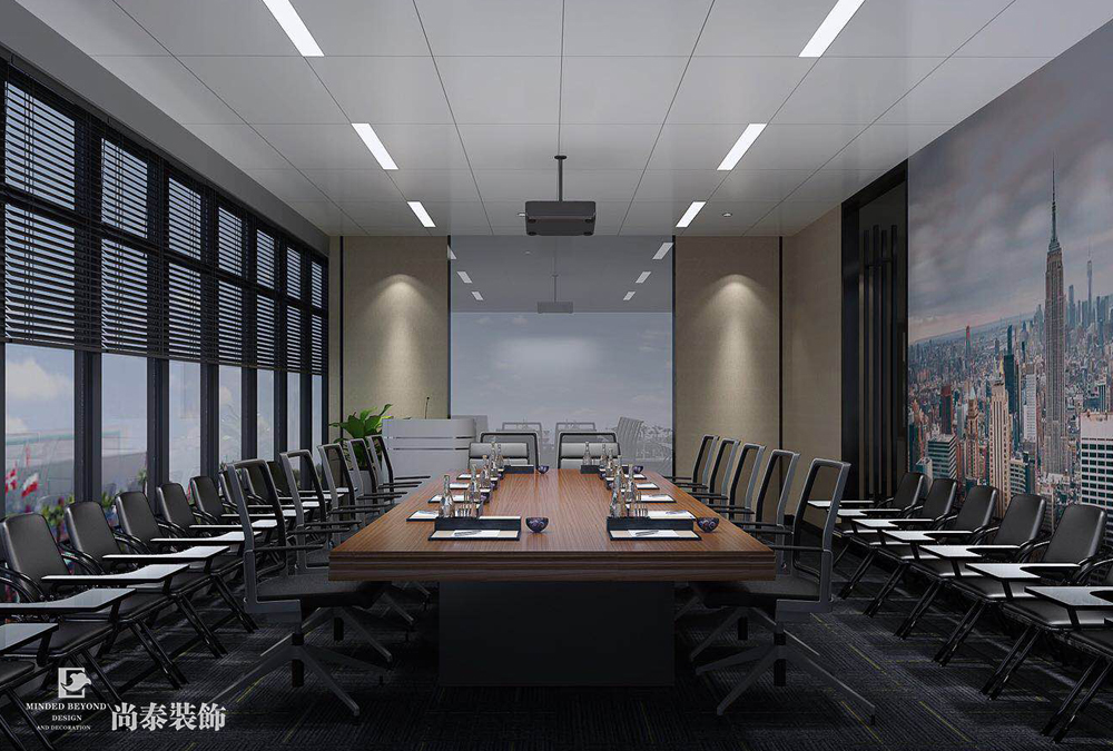 深圳南山中洲控股A座資產(chǎn)管理公司辦公室裝修效果圖