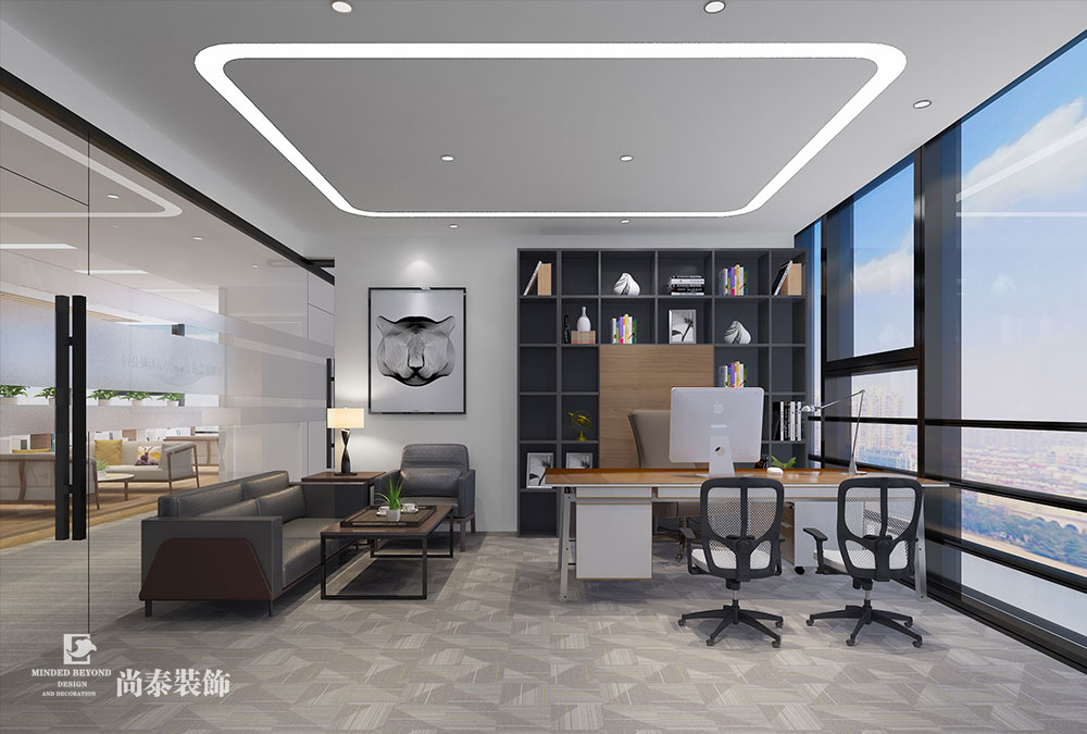 深圳龍崗坂田家庭用品貿(mào)易公司辦公室裝修設計