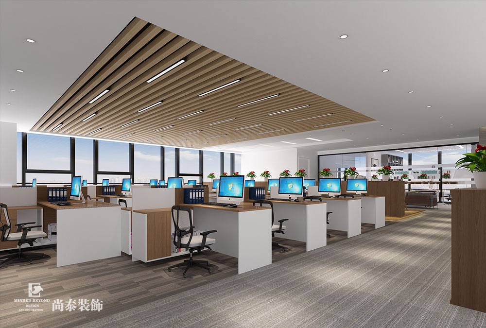 深圳龍崗坂田家庭用品貿(mào)易公司辦公室裝修設計