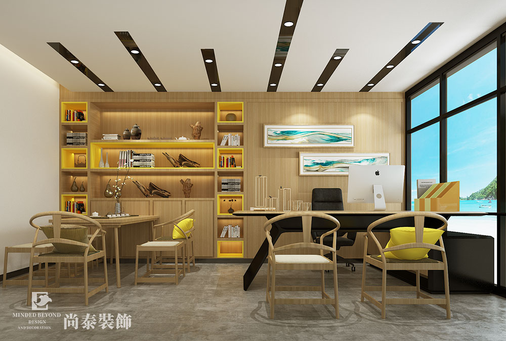 深圳龍崗中糧祥云電子公司辦公室裝修設計