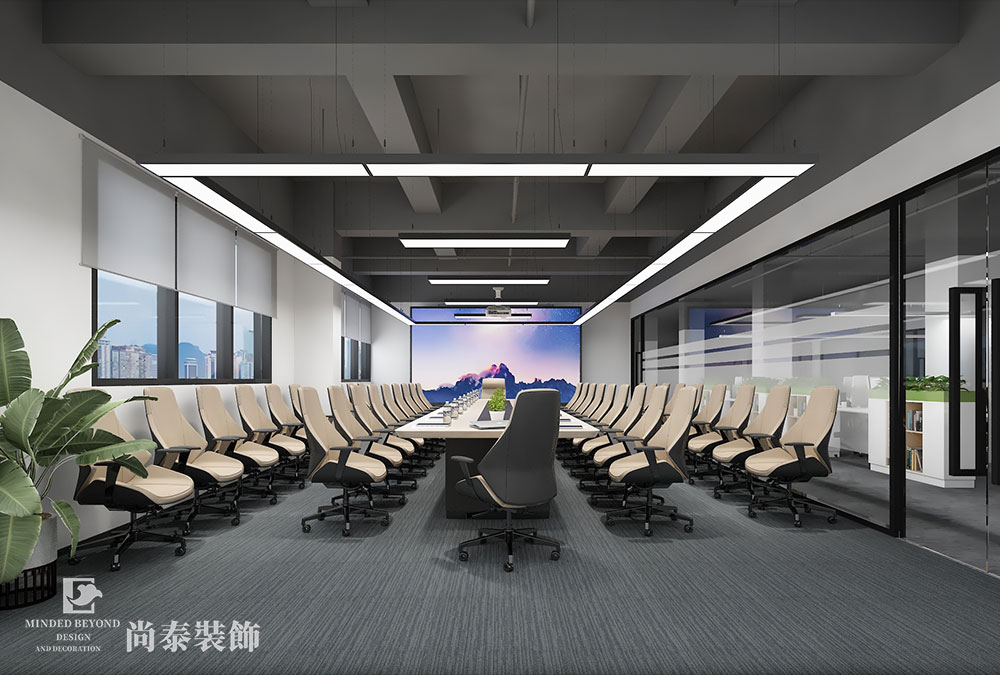 深圳龍崗AI小鎮(zhèn)教育資源公司廠房辦公室裝修設計