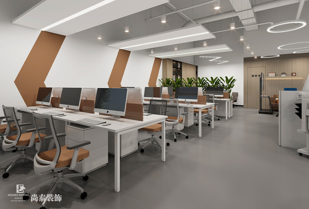 深圳南山留仙洞總部基地200平米信息技術公司辦公室裝修設計案例