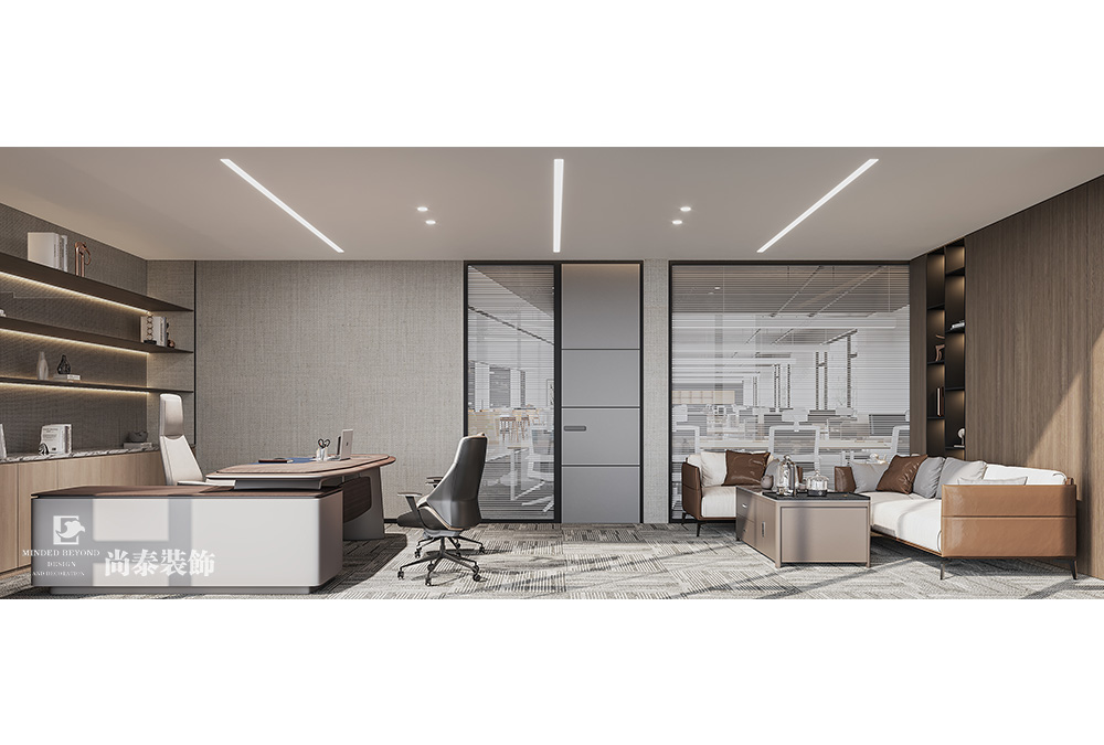 350平米電子科技公司深圳南山泰邦科技大廈寫字樓辦公室裝修設(shè)計