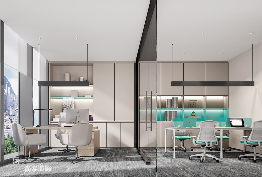700平米信息科技公司深圳南山陽光保險大廈寫字樓辦公室裝修設計案例